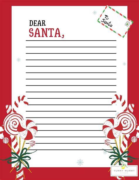 Santa Letter Template Printable