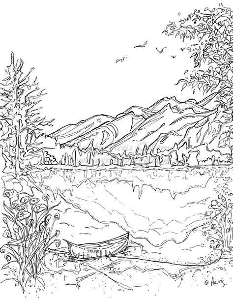 Scenery Colouring Pages For Adults