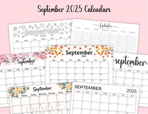 blank calendar 2025