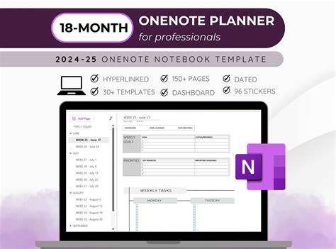 onenote calendar template
