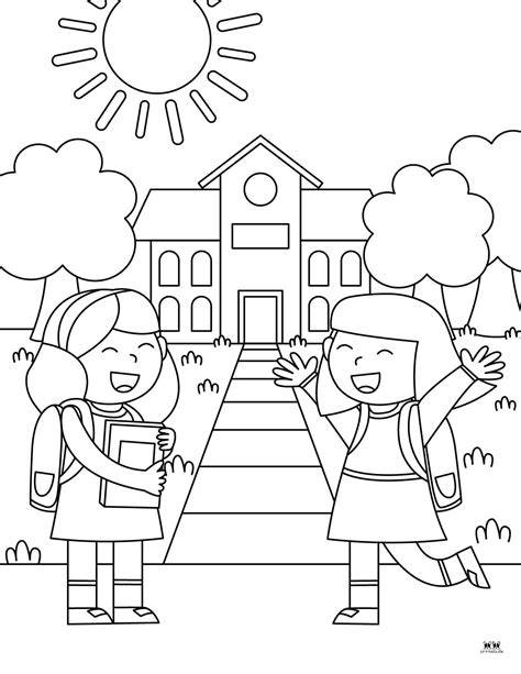 School Coloring Page