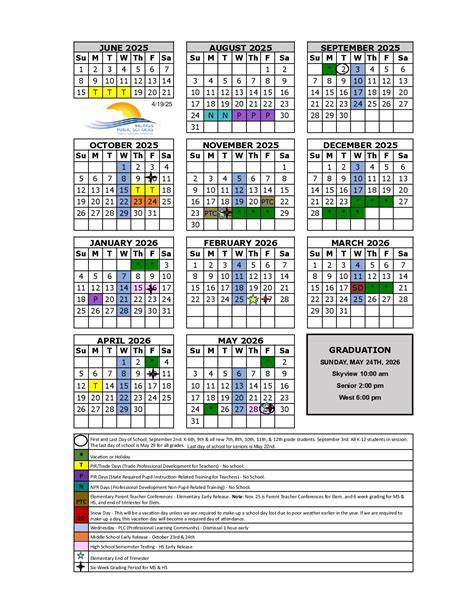 School District 2 Calendar 25 26