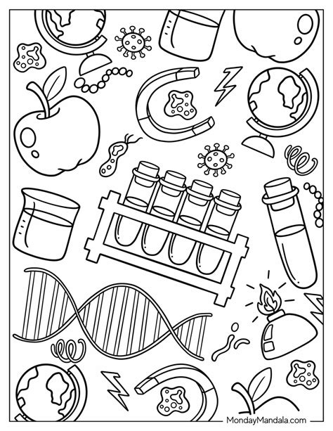 Science Coloring Worksheets