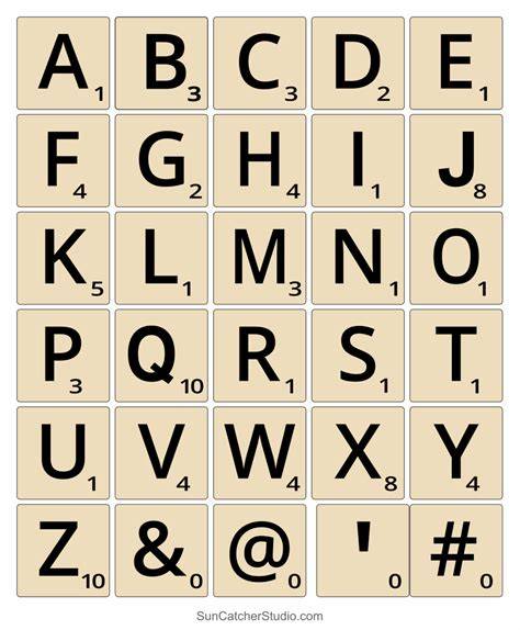 Scrabble Name Layout Generator Free Printable