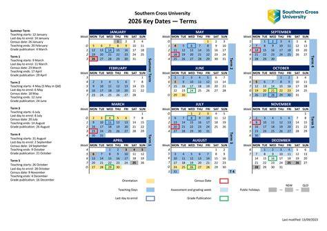 Scu Calendar 2025 26