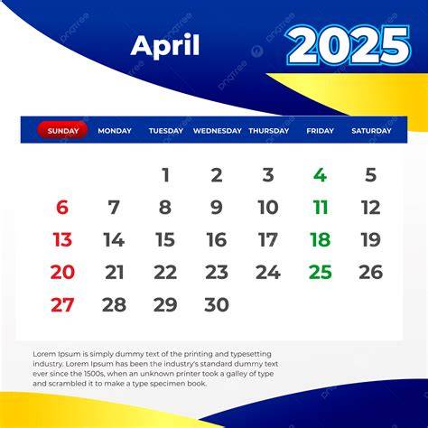 april calendar 2025