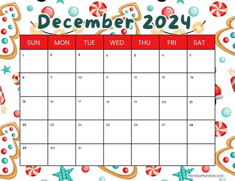 free printable december 2024 calendar
