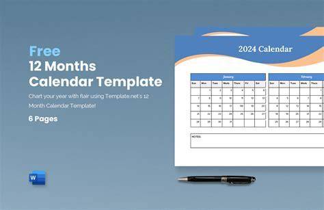 pages calendar template