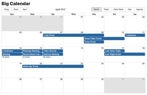 react big calendar