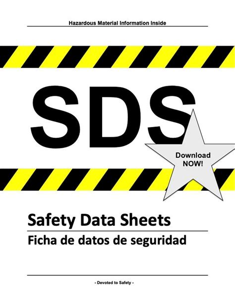 Sds Binder Cover Printable Free