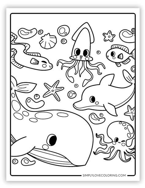 Sea Creatures To Print