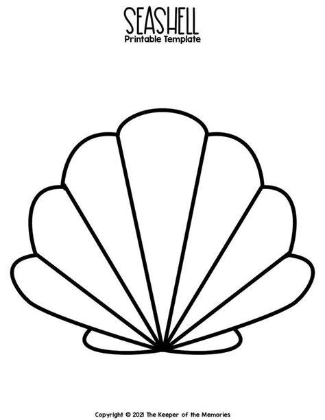 Seashell Outline Printable