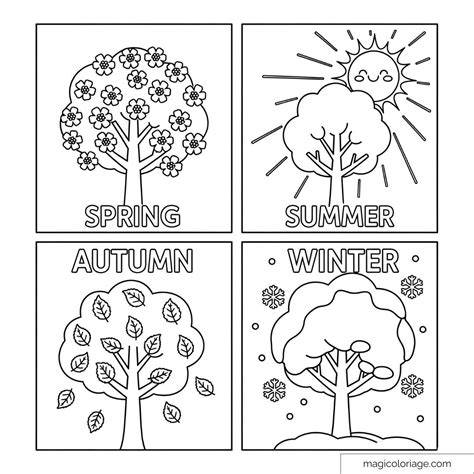 Seasons Coloring Pictures