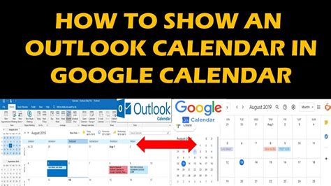 See Outlook Calendar In Google