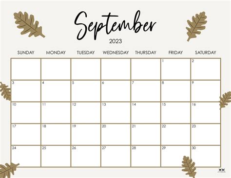 Sep 2023 Calender