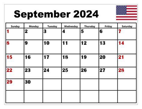 September 2024 Calendar Holidays