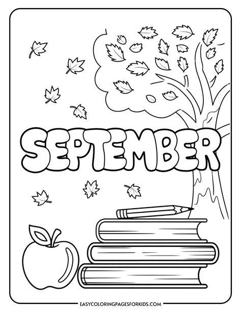 September Coloring Pages For Kids