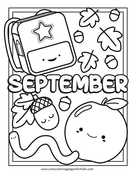 September Coloring Sheets