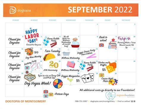 September Event Calendar 2024