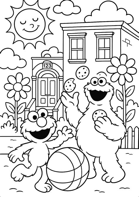 Sesame Street Coloring Pages