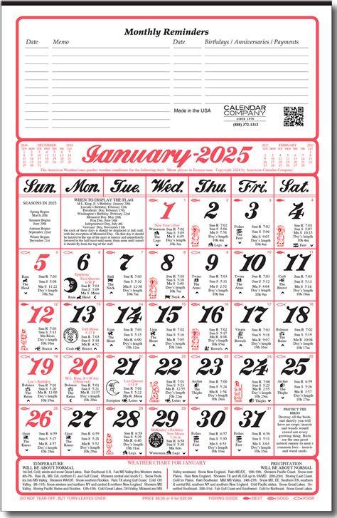 2025 calendar book