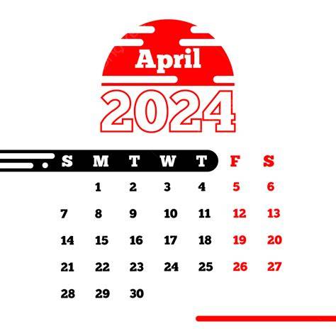 april 2024 calendar