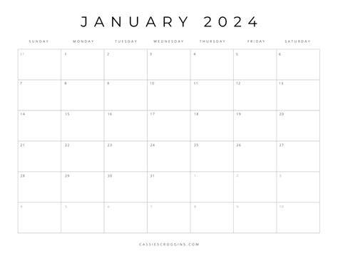 blank calendar pages 2024