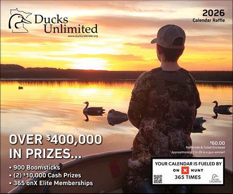 ducks unlimited calendar 2025