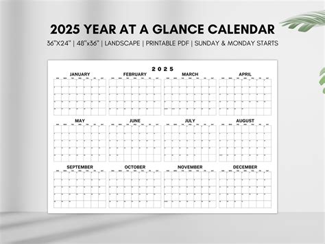 free printable 2025 calendar printable
