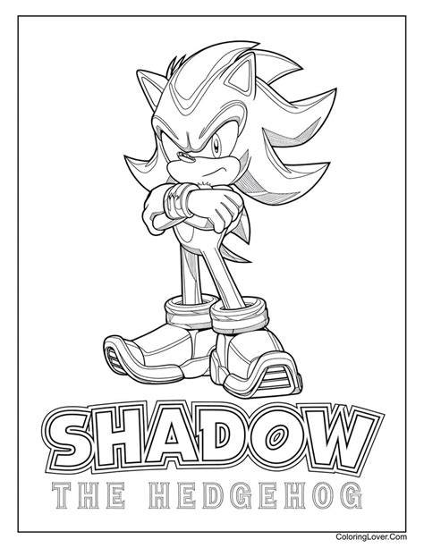 Shadow The Hedgehog Coloring