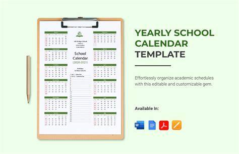 one year calendar on one page