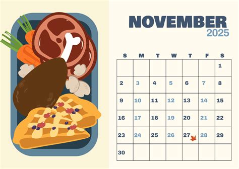 thanksgiving 2025 calendar