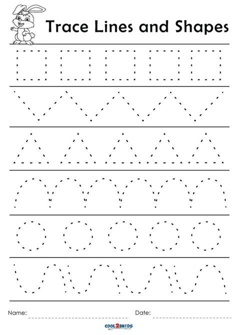 Shape Tracing Printables