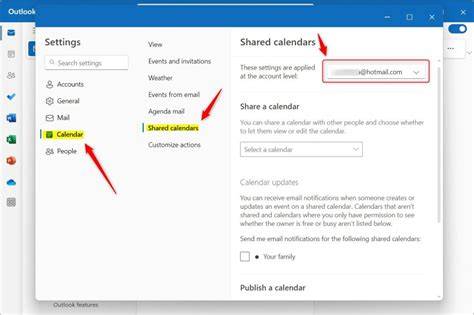 Share Calendar Outlook