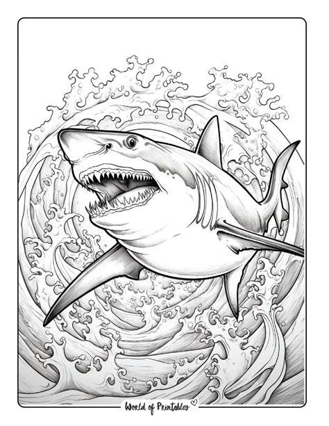 Shark Pictures To Color