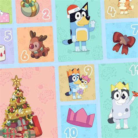bluey christmas calendar