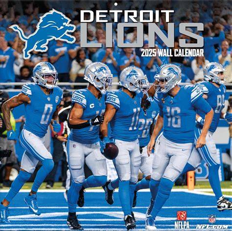 detroit lions calendar 2025