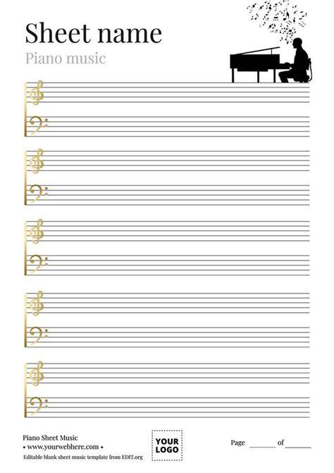 Sheet Music Piano Free Printable