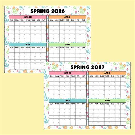 spring 2025 calendar