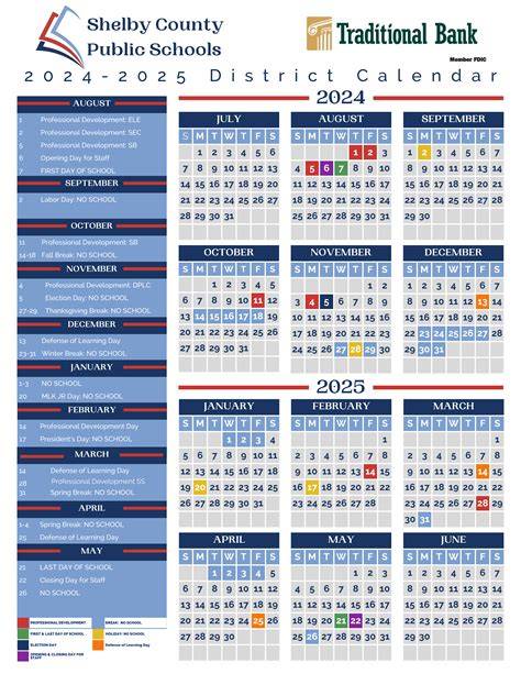 Shelby County Schools Academic Calendar