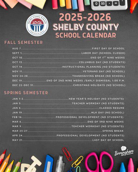 Shelby County Schools Alabama Calendar