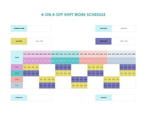 Shift Calendar Creator