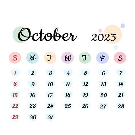 Show Me A Calendar Of October