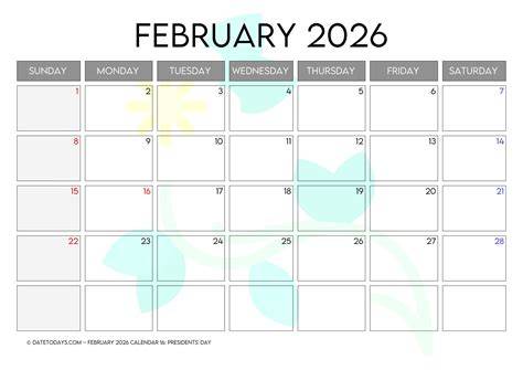Show Me February S Calendar