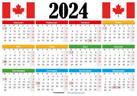 2024 calendar canada