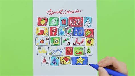 calendar drawing easy