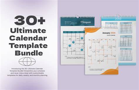 pages calendar template