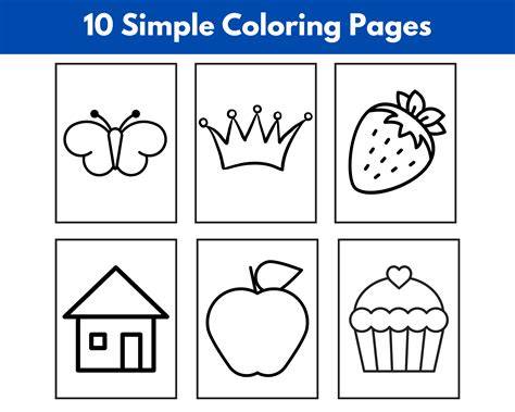 Simple Coloring Book Images