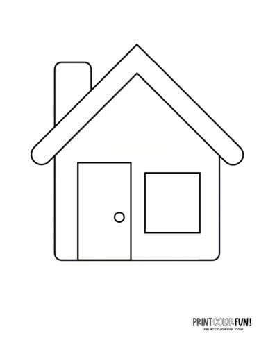 Simple House Coloring