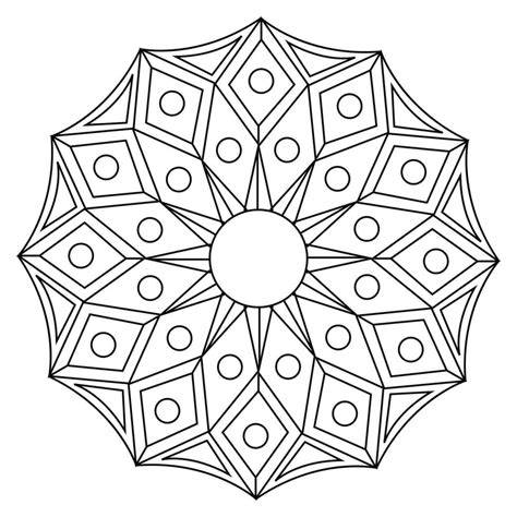 Simple Mandala Coloring Pages